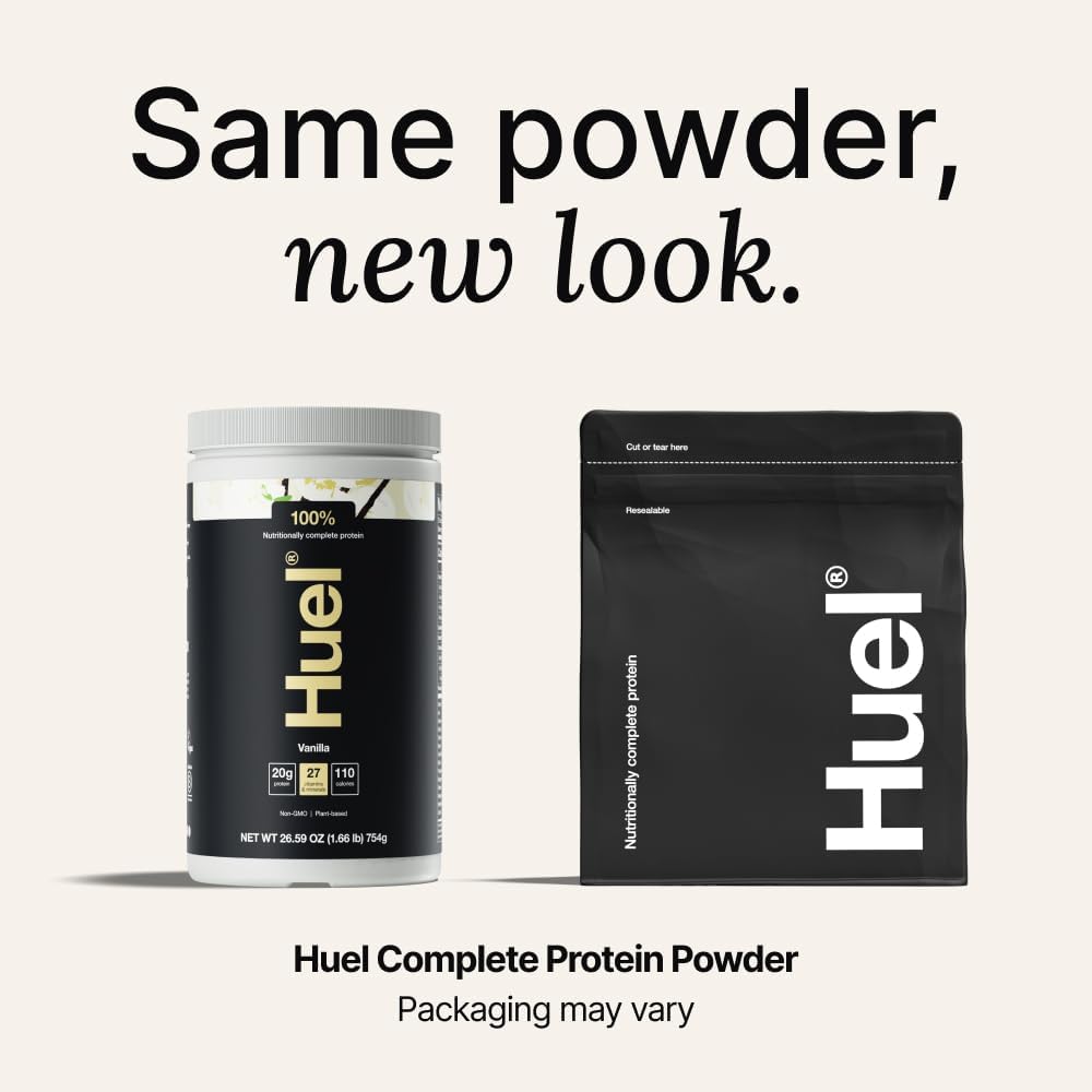 Huel Vegan Protein Powder | Vanilla | Complete Nutrition | 20g Protein