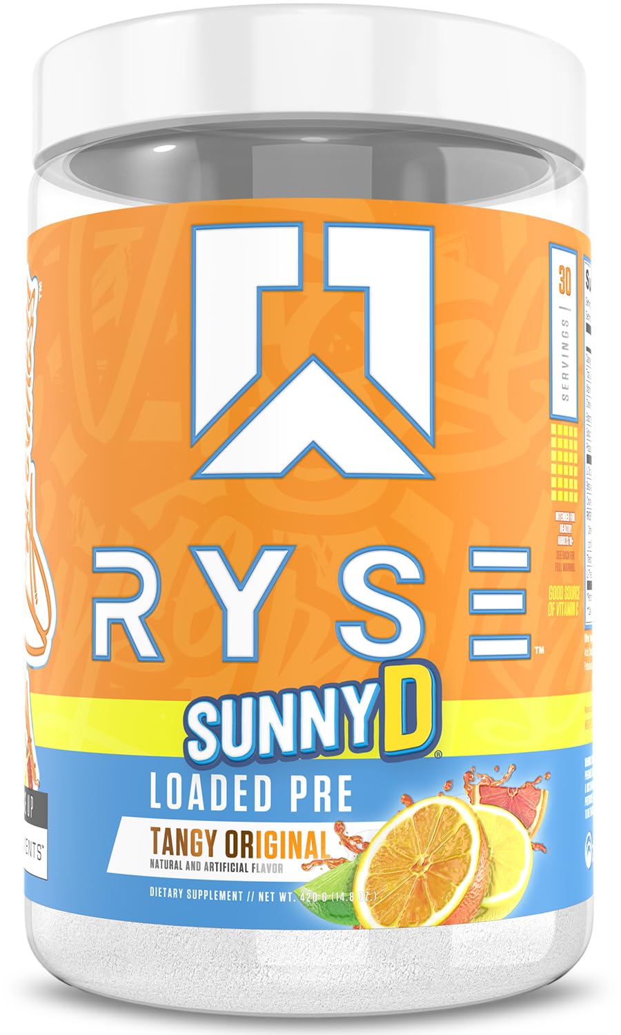 RYSE Loaded Pre Workout Powder - Country Time Blueberry Lemonade - Daily Pre-Workout for Men & Women with 300mg Caffeine, Beta Alanine, and Citrulline for Pump, Focus, and Energy - 30 Servings
