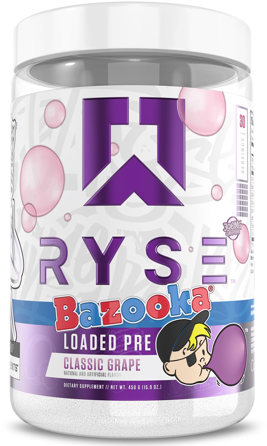 RYSE Loaded Pre Workout Powder - Country Time Blueberry Lemonade - Daily Pre-Workout for Men & Women with 300mg Caffeine, Beta Alanine, and Citrulline for Pump, Focus, and Energy - 30 Servings