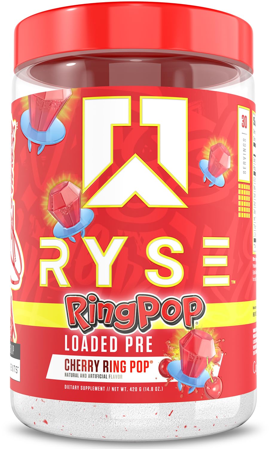 RYSE Loaded Pre Workout Powder - Country Time Blueberry Lemonade - Daily Pre-Workout for Men & Women with 300mg Caffeine, Beta Alanine, and Citrulline for Pump, Focus, and Energy - 30 Servings