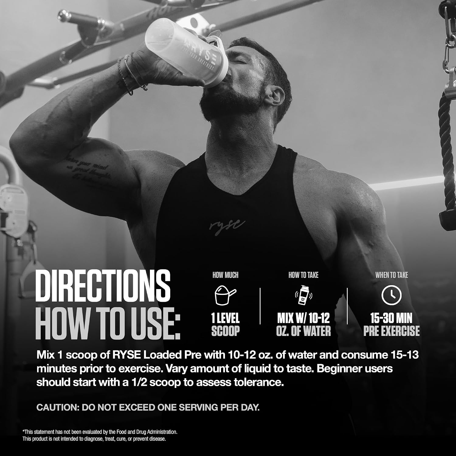 RYSE Loaded Pre Workout Powder - Country Time Blueberry Lemonade - Daily Pre-Workout for Men & Women with 300mg Caffeine, Beta Alanine, and Citrulline for Pump, Focus, and Energy - 30 Servings
