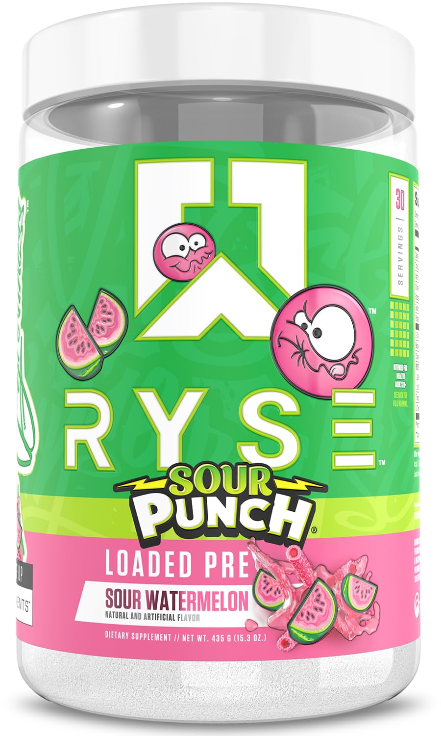 RYSE Loaded Pre Workout Powder - Country Time Blueberry Lemonade - Daily Pre-Workout for Men & Women with 300mg Caffeine, Beta Alanine, and Citrulline for Pump, Focus, and Energy - 30 Servings