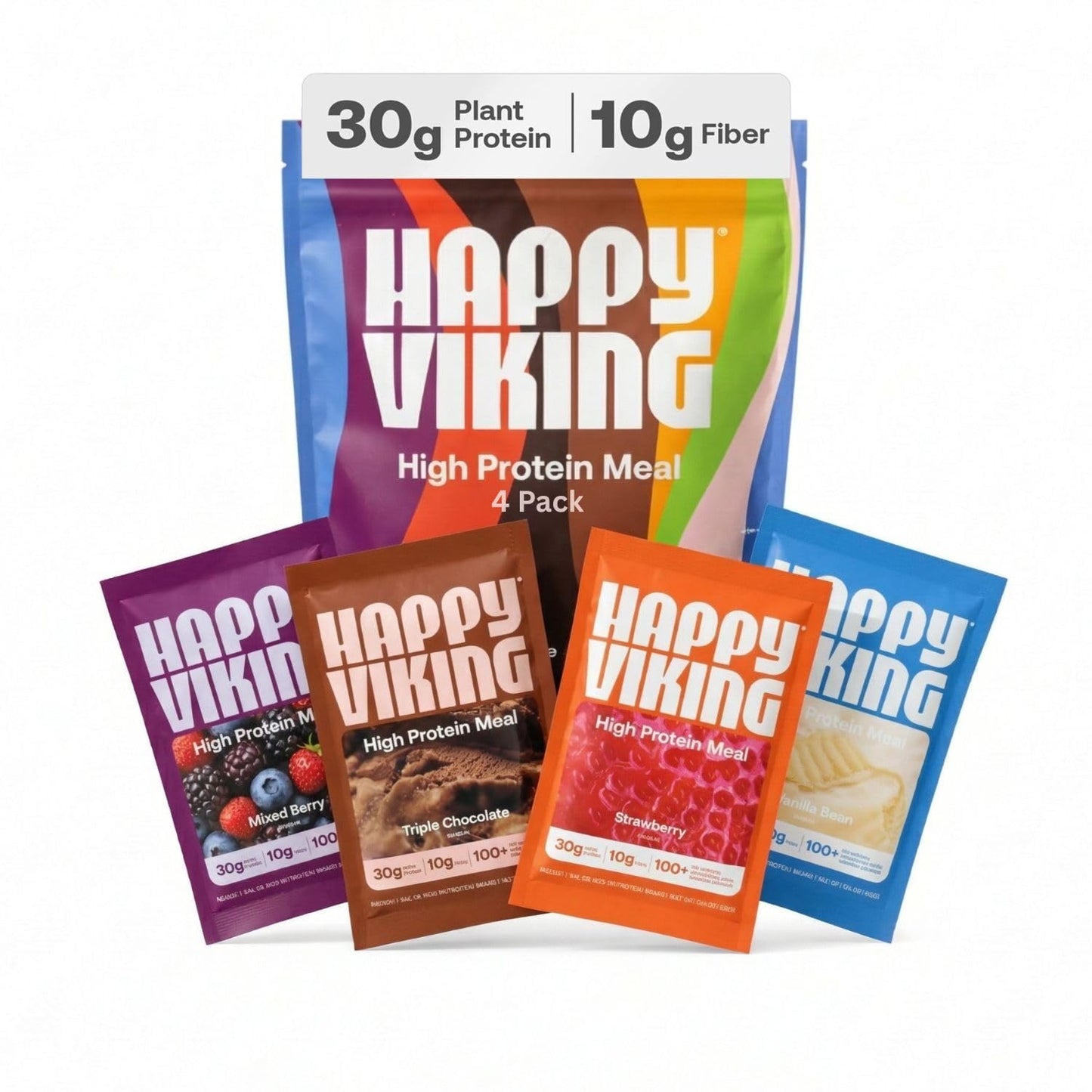 Happy Viking Plant-Based Vegan Protein Powder +100 Superfoods - Vanilla