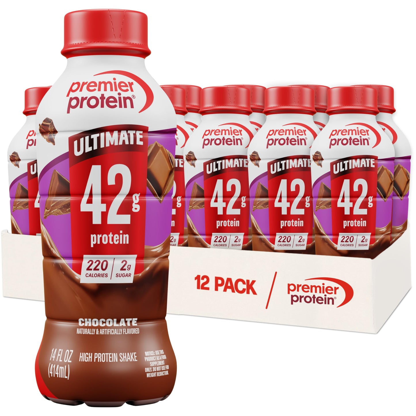Premier Protein ULTIMATE 42g High Protein Shake, Variety Pack, 12 Pack