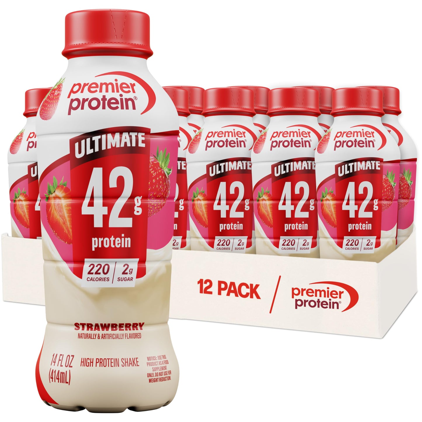 Premier Protein ULTIMATE 42g High Protein Shake, Variety Pack, 12 Pack